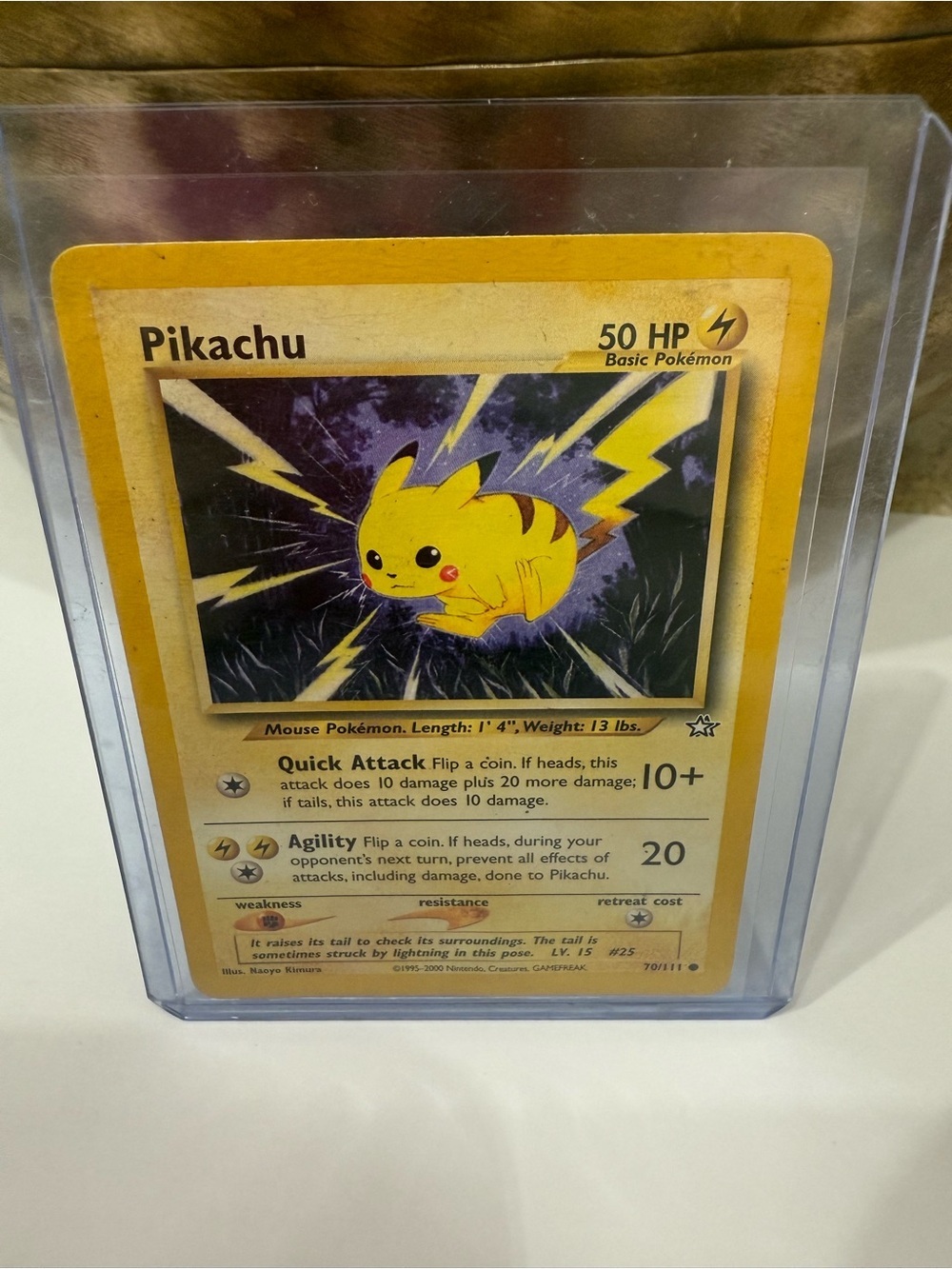 Pokemon Pikachu Trading Card - Yellow, Black